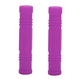 Protectores de silicona para lápices masticables - Mordedor sensorial ecológico para bebés y niños - Seguro y no tóxico, mejora la concentración y la comodidad - Ideal para autismo y fijación oral - Paquete de 2 colores surtidos