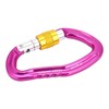 Aluminum Alloy 24KN Carabiner D Buckle Spring Clip Keychain Hook