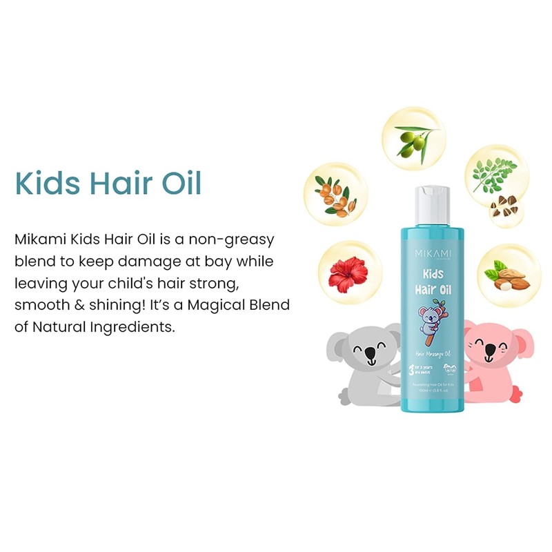  Kids Healthy Hair Oil Strengthens, Prevents Breakage, Enhances Texture