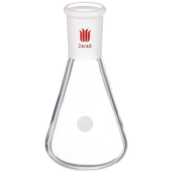 Kemtech F664125 Synthware Erlenmeyer Flask, 125 mL, 24/40 Outer Joint