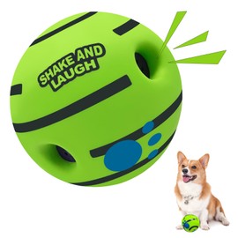 SHAKE AND LAUGH Dog Toys Ball, Interactive Dog Ball, Shaking with Gibbering Sound, for Training & Herding, S, 3.14 in (8 cm)