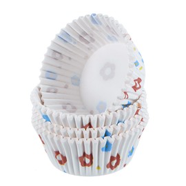 HARFINGTON 100 Count Cupcake Liners Flower Cupcake Cups Standard Size Muffins Liners Papers Baking Cups Wrappers Greaseproof for Party Wedding Birthday