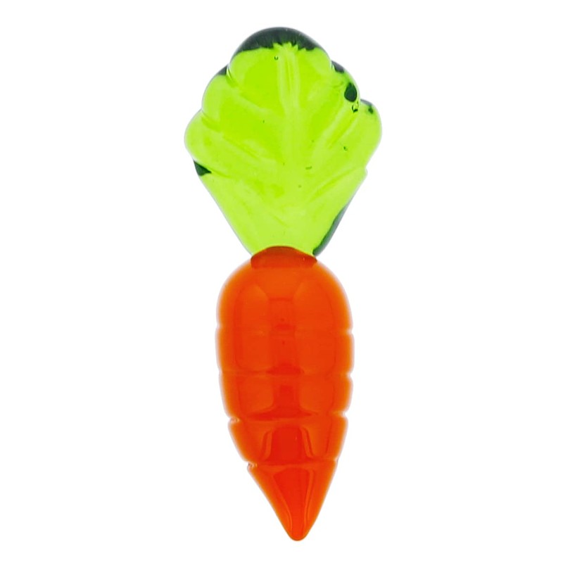 Keisui Chopsticks Rest, Handmade Glass, Chopsticks, Carrot, Approx. 2.2 x