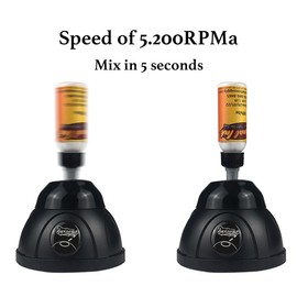 Generic Wireless Mini Vortex Mixer, 5200RPM Tattoo Ink Mixer, Paint Pigment Nail Polish Lacquer Shaker with Auto Touch Switch & Anti-Slip Base, Mixing in 5sec, Black