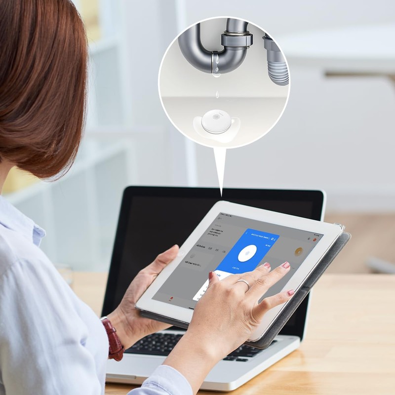 LogiLink SH0134 Wi-Fi Smart Home Water Leak Sensor with >75