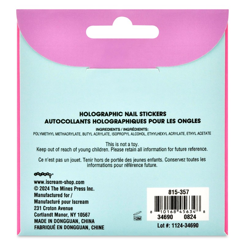 iscream Shining Star Holographic Nail Stickers 5 Sheet Set