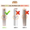 Replacement Heads for Flawless Finishing Touch Facial Hair Remover Device,