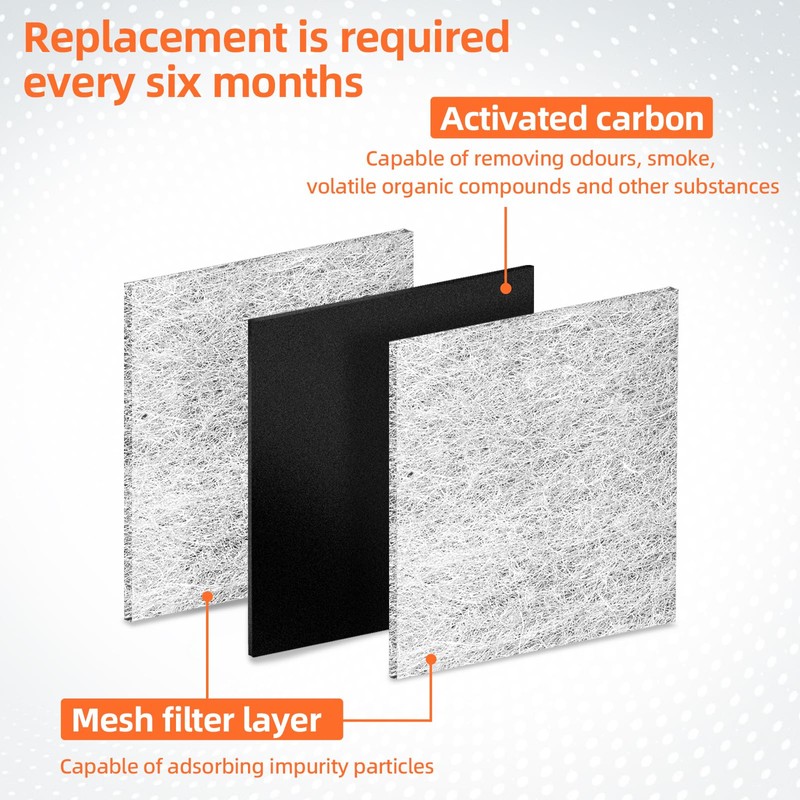 WRF736SDAM12 WRF736SDAM13 4-PACK Air Filter Replacement for Whirlpool Refrigerator WRF736SDAM14