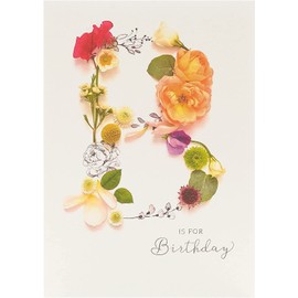 Birthday Card for Her - Birthday Card for Friend - B is for Birthday - Into the Meadow - Cute Floral Design