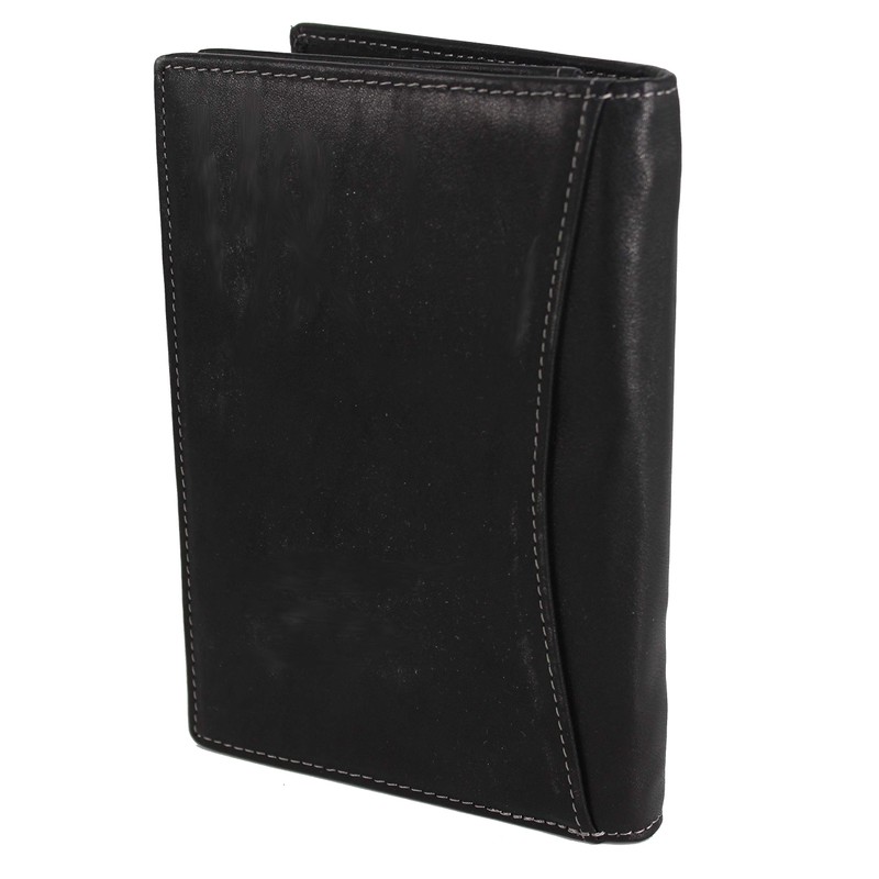 RabamtaGO® Large Men's Leather Wallet ID Wallet Credit Card Holder