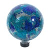 Echo Valley Blue/Aqua Gazing Globe, Hand Crafted Glass Globe, Outdoor