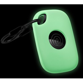 Geiomoo Silicone Case for Tile Pro (2024) Tracker, Soft Flexible Scratch Resistant Protective Cover with Carabiner (Luminous Green)