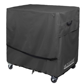 ULTCOVER Waterproof 80 Quart Patio Cooler Cart Rolling Ice Chest Cover 36L x 20W x 34H inch, Black