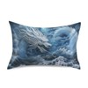 YETTASBIN Dragon Ocean Satin Pillowcase, Soft Breathable Silk Pillow Case