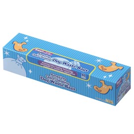 BOS Amazing Odor Sealing Dog Poop Bags - Durable and Unscented (90 Bags) [Size: S, Color: Light Blue] - Puppy Packaging!