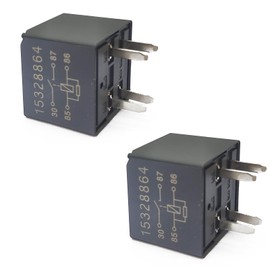 Geradepart Automotive Relay 2 Packs 15328864 Relay Compatible with Chevy Compatible with GMC Compatible with GM Replacement for OK2A167740 PW853596 12193604 96190189 9026316 12V 40A 4Pin