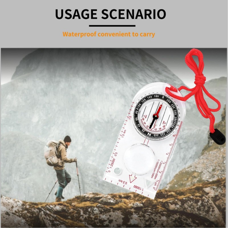 Multifunctional Orienteering Compass,Portable Orienteering Navigation