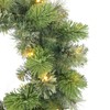 Puleo International 24" Pre-Lit Artificial Oklahoma Pine Wreath with LED
