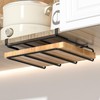Cutting Board Organizer - Kitchen Utensils Brackets for Shelves -