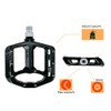 UPANBIKE Bicycle Pedals 9/16'' Spindle Bearings High Strength Non-Slip Large