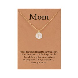 plswanfrog Gifts for Mom from Daughter Son Best Mom Gifts with Message Religious Christian Jewelry Mothers Day Gift for Women
