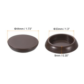 sourcing map Furniture Pads, 8 Pcs 1-1/4" Furniture Moving Pads Round Chair Legs Floors Protectors for Carpet Hardwood Floor Heavy Furniture
