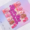 Delicatething Acrylic Nails Set 10 Pieces Y2K Style Duckbill Shaped