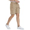 Kendindza Men's Cargo Shorts with Pockets, Zip and Drawstring -