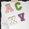 156 Pieces Chenille Letter Patches Self-Adhesive A-Z Stony Clover 6