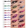 Eyeliner Waterproof Red, Matte Smooth Eyeliner Pencils, Quick-Drying, Smudgeproof, Cream
