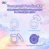 OAJ たまごっちパラダイス用ケース、ネックストラップ付きシリコン保護カバー、全方位保護・防水、ユニコーンデザイン（本体別売）- パープル