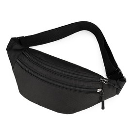 Bum Bag, Portable, Elegant, Waterproof, PU Leather, Multifunctional Waist Bag, Waist Bag, Sports for Men and Women, for Bum Bag, Festival, Running, Travel, Hiking, black