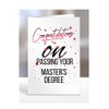 Congratulations on passing your MASTER'S DEGREE Card, Gifts for Men