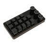Mini Custom Keypad 14 Keys 3 Knobs Programmable Blue Switch