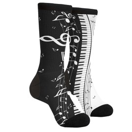 Music Socks For Men Women Fun Novelty Crew Athletic Cool Socks