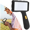 Magnifying Glass with Light, 7X Desktop Handheld Large Magnifying Glass,