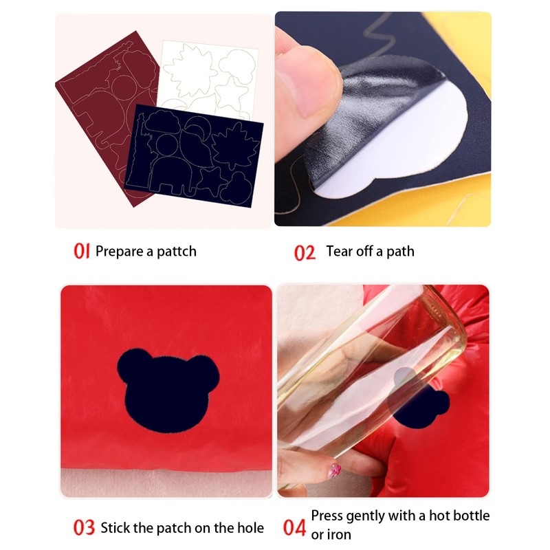 8 Sheet Down Jacket Repair Patch Self Adhesive Patch Nylon