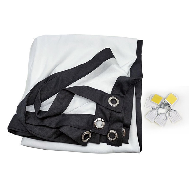 2X Portable Projector Screen for Home Theater Outdoor HD White