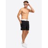 Lonsdale Herren Thorpe Badehose, Black/White, X-Large
