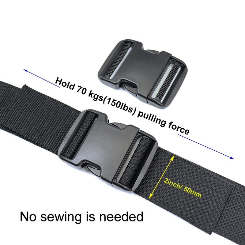 Quick Side Release Buckles 50mm Heavy Duty Plastic Buckle Clips