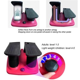 INTBUYING Mini Twist Stepper for Exercise Workout at Home with Resistance Bands Quiet Step Machine Portable with LCD Monitor and Non-Slip Pedals for Gym Home