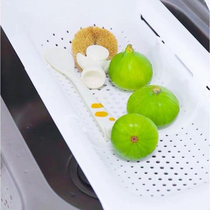 AHASON'S 2 Pack Over The Sink Colander Extendable Baske &