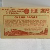 Champ Decal  # S-50 Red 1/2" HO Scale or  1/4" O Scale Decal Stripes NIP