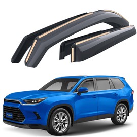 Goodyear Shatterproof in-Channel Window Deflectors for Toyota Grand Highlander 2024-2026, Rain Guards, Window Visors for Cars, Vent Deflector, Car Accessories, 4 pcs - GY008424