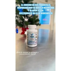 Bacopa Monnieri 450 Mg  500 Cápsulas  Saisa Herbal  Suplemento Cognitivo Natural  Memoria, Enfoque y Claridad Mental  Premium