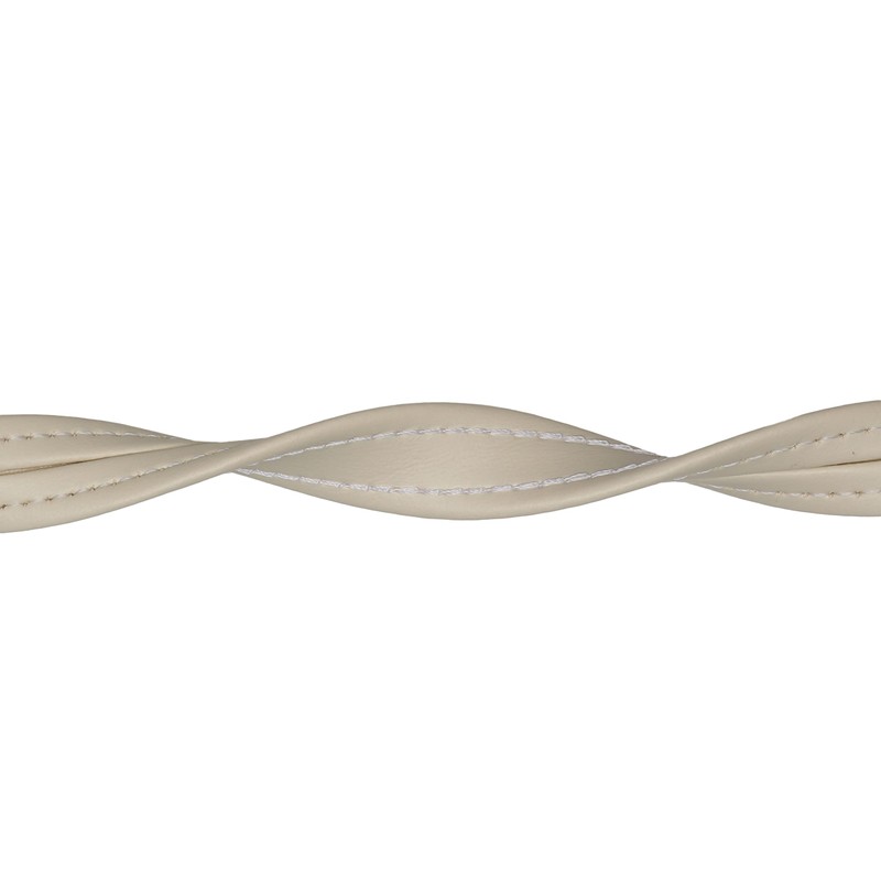 Hidem Marine Vinyl Upholstery Trim Cream White Sample 3" Boat