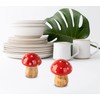 Mushroom Salt And Pepper Shakers Set Ceramic Salt Pepper Shakers