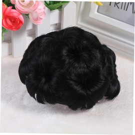 Ipetboom Wigs Donut Chignon Hair Bun Chignon Bun Wig Hair Bun Extension Hair Donut Extension Chignon Clip Nine Flowers Comb Bride