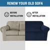 H.VERSAILTEX Stretch Velvet Sofa Covers for 3 Cushion Couch Covers