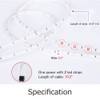 DANCRA RGB LED Strip Lights for Sports Equipment Decoration,Waterproof Battery